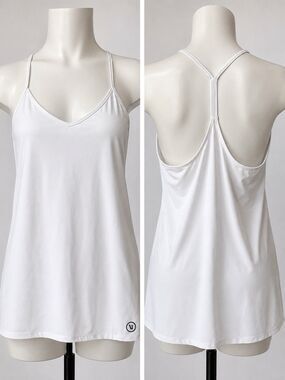 Vuori One Shot Tennis Dress Women's Size M White Athletic Performance